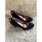 Anthropologie  Miss Albright Jeweled Cabochon Navy‎ Pumps Photo 1