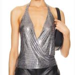 NBD Kimmy Halter Top in Silver Large Photo 0