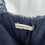 Abercrombie & Fitch  Ditzy Floral Puff Strap Baby Doll Dress Blue Size Small Tall Photo 8