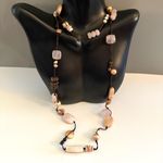 Silpada  Retired Rose White Quartz Sterling Silver Clasp Necklace N1428 Photo 1