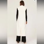 RTR Marina Moscone Collective Cream Long Wrap Vest Coat Sz M Size M Photo 1