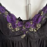 Torrid  Curve Black Sheer Nightie Babydoll Dark Romantic Whimsigoth Adjustable 4X Photo 5
