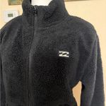 Billabong  Black Unisex Medium Fleece Zip Up Jacket Pockets Sherpa Winter Warm Photo 1