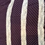 Free People Intimately Trapeze babydoll mini dress purple polka dots lace M Photo 5