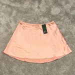 Wild Fable Pink Peach Orange Satin High-Low A-Line Mini Skirt Small NWT Photo 5