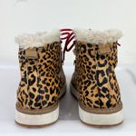 Hush Puppies  Sz 8.5 Calf Hair High Top Sneakers Faux Fur Trim Photo 3