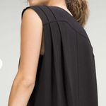 Lululemon Black Modal Pleated Shoulder Tank Relaxed Oversized Top Size L Photo 5