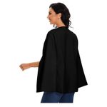 NEW Cape Blazer Split Sleeve Open Front Casual Jacket Cape Coat 2X Black Photo 2