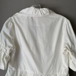 M2M sz 8 or L cream button down 100% cotton short sleeve fairy Coat Size L Photo 7