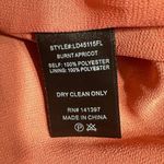 Floret Studios Modern Prairie Style Midi Dress Women's Medium Peach Long Sleeves Orange Photo 5