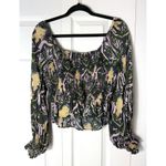 Cleobella Dakota Smocked Ruffle Peplum Long Sleeve Top Size Large Photo 3