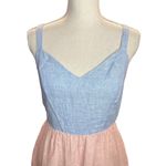 Cynthia Rowley linen mini sundress color block spring European summer Photo 1