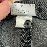 Akris Punto  Pleat Front Checked Soft Cropped Trousers Black Grey Size 14 Photo 6