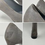 Yves Saint Laurent Grey Suede Gisele Platform Heels 37/US 7 Gray Size 6 Photo 9