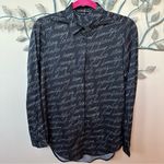 Second Sunday script positive vibes shirt Sz S Black Photo 0