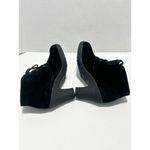 Aerosoles Ruffalo Wing Lace Up Suede Leather Heeled Heelrest Ankle Boots Black 6 Photo 8