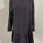 Primark  dark gray long sleeve tiered ruffle t-shirt dress Photo 0