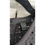 Women's J.Crew Black Lace Top Mini Dress Size 4 Photo 4
