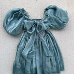 Mabel Mable Fairycore Puff Sleeve Sheer Organza Mini Dress Bow Back | Small Photo 5
