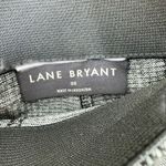 Lane Bryant  Black White Checkered Plaid High Rise Straight Leg Pull On Pants 22 Photo 3