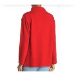 Chelsea & Theodore red ribbed oversized funnel neck sweater large Photo 1