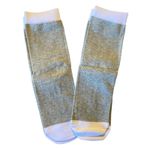 Momster 2 Pairs White Gray Crew Socks One Size Photo 1