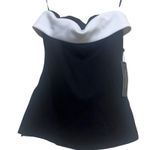 Emerson Lang Young Contemporary Black White Off Shoulder Top S Photo 0