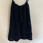 Women’s Delilah Open Knit Crochet Tank Top‎ Black Size Small/Medium Festival Photo 1