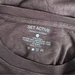 Set Active  Long Sleeve Crop Top in Color Pepper & Size XS Photo 4