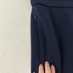 OGL Women's Cozy Warm High Rise Straight Leg Pull On Pants Pockets Navy XS New Blue Photo 4