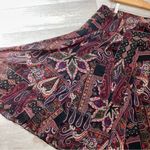 Coldwater Creek Skirt Red (medium) midi paisley colorful boho funky boho witchy Photo 7