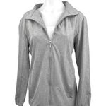 Hang Ten Gray Full Zip Water Repellant Activewear Hybrid Windbreaker Jacket Sz M Photo 0