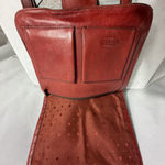 Fossil  Brown Leather Crossbody Bag Key Charm Turnlock Vintage Flap Purse Photo 7