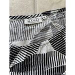 Masai Top Womens Medium Black White Abstract Tunic Artsy Abstract Boho Black Photo 4