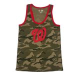Campus Lifestyle MLB Washington Nationals Women's Camo Print Racerback Tank Top, Small Photo 1