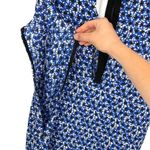 MARNI Silk Geo Shift Dress Royal Blue White Black 46 (10) Size L Photo 10