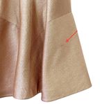 Jonathan Simkhai Cutout Arrow Metallic Rose Fit & Flare Dress Midi Size 4 Formal Pink Photo 9