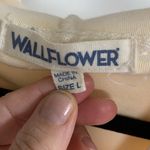 Wall Flower  Cream Crop Hoodie Size L Photo 2