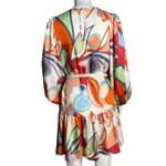 Alexis x Target Dress Womens Small Mini Multicolor Retro Floral Tiered Rope Belt Photo 2