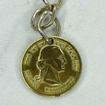 George Washington Coin Charm Chain Link Belt Size Small S Medium M Gold Photo 11