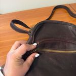 Libaire Leather Crossbody Purse Bag Satchel Dark Red Maroon USA Made‎ Minimalist Photo 2