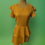 L.N.V. Elegant yellow Asymmetrical women’s blouse Photo 1