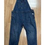 Gap Overalls Women Sz M Blue Denim Pockets Straight Leg Bib Adjustable Jean Photo 0