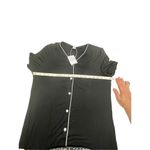 🔥5/20🔥 Swomoa Button down Nightshirt Sz S NWT Black Photo 3