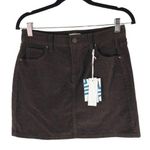Market & Spruce Adalee Brown Corduroy Mini Skirt Petite Size 8 Photo 0