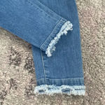 frame denim  Women's Blue Le High Skinny Cut Offs Morton Distressed Jeans 27 Photo 4