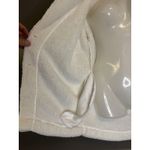 PJ Salvage Coat Womens XL White Faux Fur Sherpa Fleece Button Front Long Cozy Photo 5