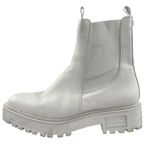 Sam Edelman Laguna Women's Gray Leather Round Toe Platform Chelsea Boots Sz 8.5 Photo 0