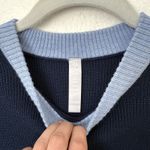 Athleta [] Blue Colorblock Trailhead Striped Merino Wool Cropped Sweater‎ Sz XXS Photo 10