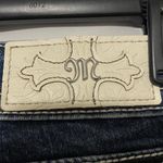 Miss Me Chloe Dark Indigo Boot Cut Jeans Wo size 29 bold stitching silver accent Photo 9